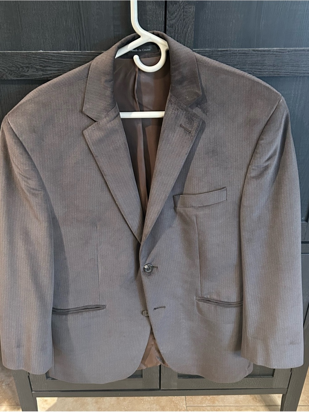 Izod Men's Brown Textured Sport Coat Blazer